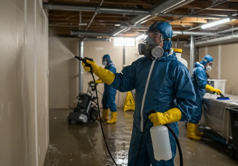 Basement Sanitization and Antimicrobial Treatment process in Roosevelt County, NM