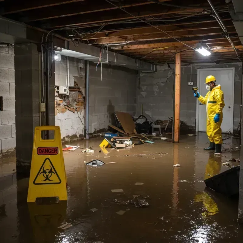 Flooded Basement Electrical Hazard in Roosevelt County, NM Property